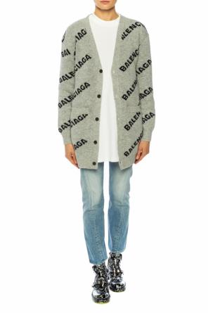 Logo-embroidered cardigan, zdjęcie 2 Logo-embroidered cardigan od Balenciaga